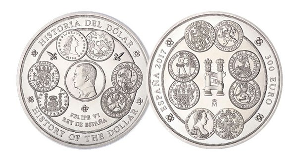 Moneda 1 kg. de Plata Pura - Historia del Dólar