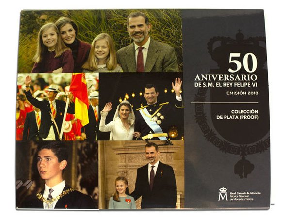Serie 50 Aniversario de S.M. el Rey Felipe VI - Colección plata