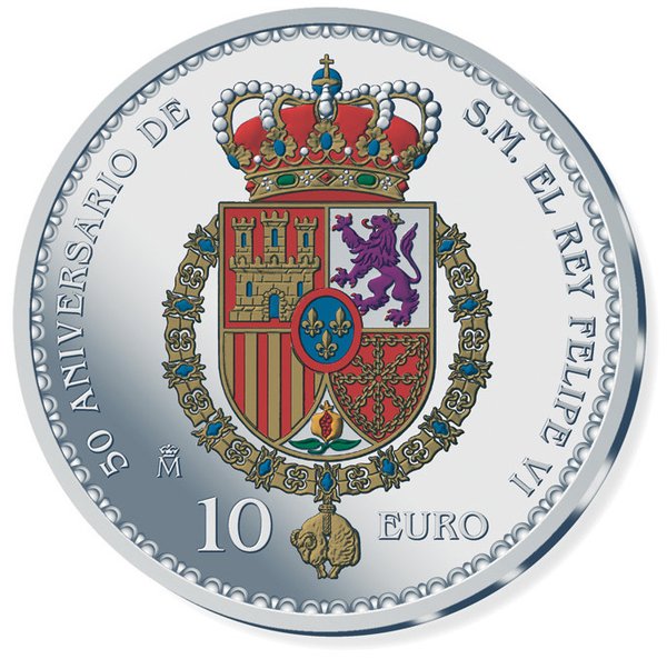 Serie 50 Aniversario de S.M. el Rey Felipe VI - Colección plata