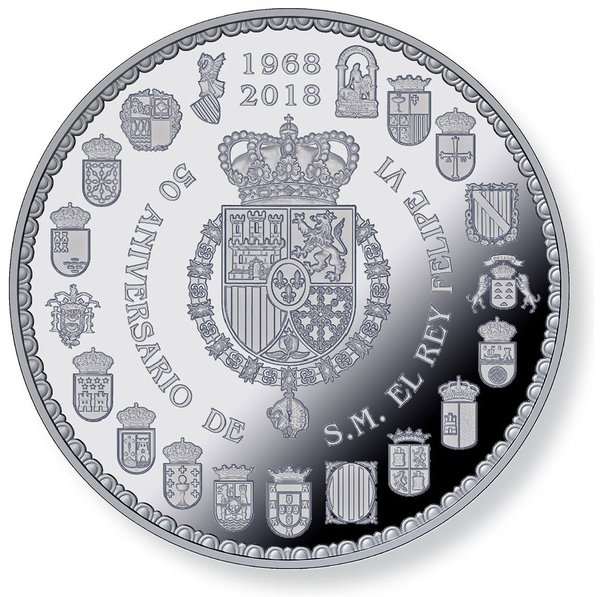Serie 50 Aniversario de S.M. el Rey Felipe VI-Cincuentín de Plata