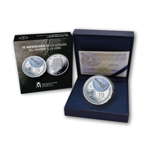 50 Aniversario llegada a la Luna - España - 8 reales de plata